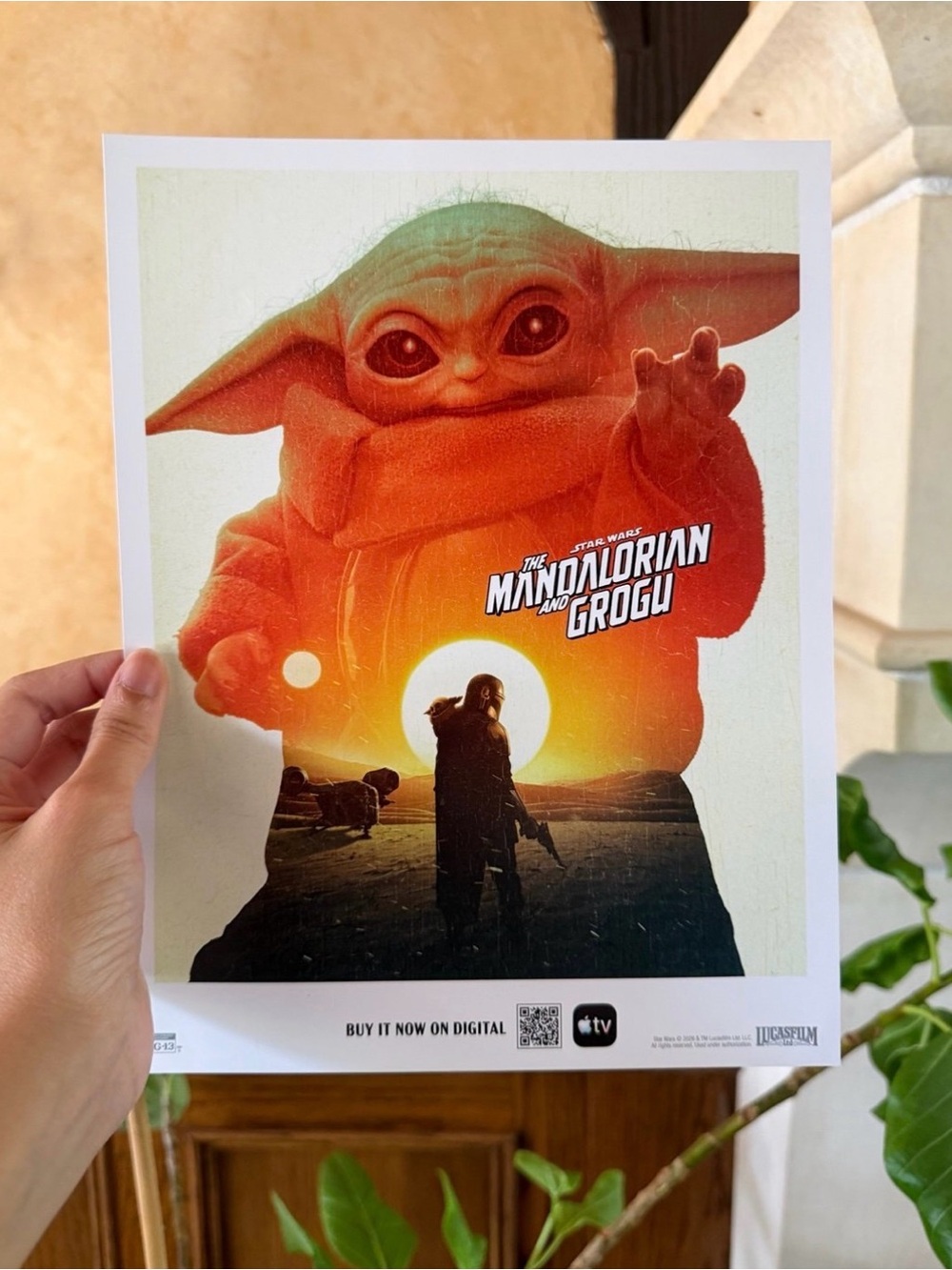 The Mandalorian Star Wars Grogu art print poster set SDCC Comic-Con exclusive